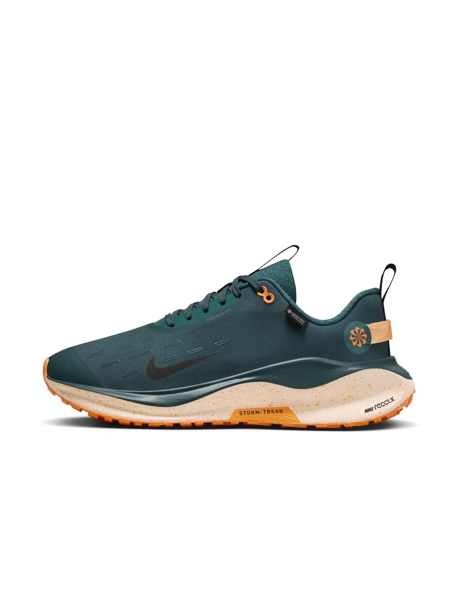 Кроссовки Nike ReactX Infinity Run 4 GORE-TEX Deep Jungle Total Orange — изображение 2 из 3