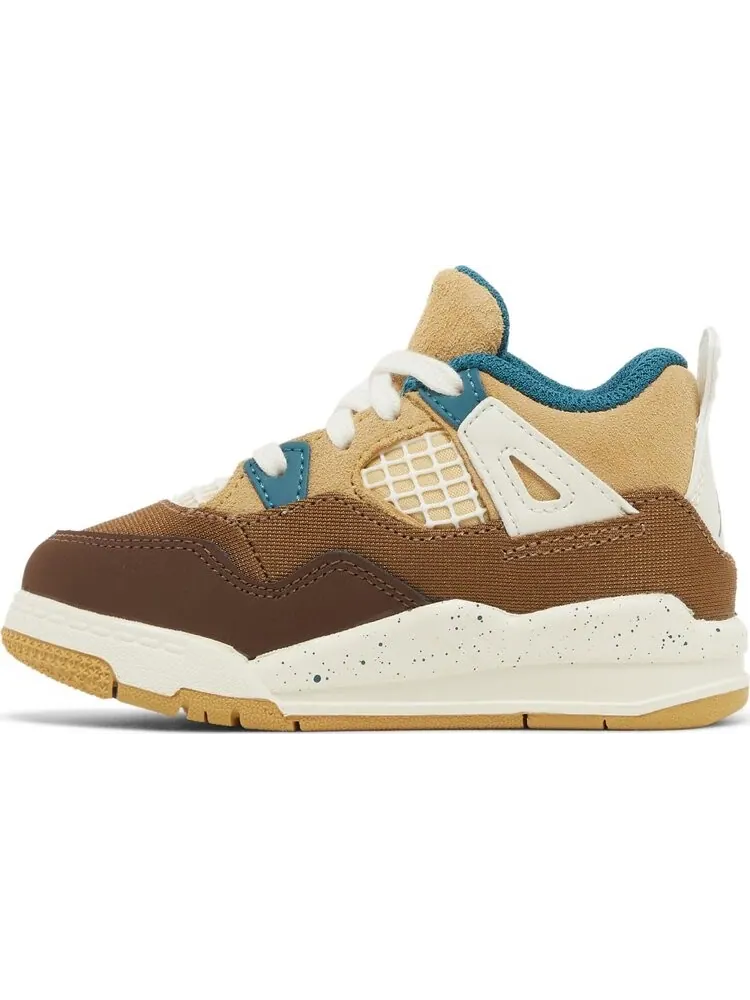 Кроссовки Air Jordan 4 Retro TD 'Cacao Wow' — изображение 3 из 4, коричневый