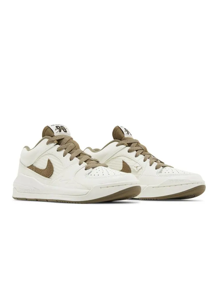 Кроссовки Air Jordan Wmns Jordan Stadium 90 'Sail Brown Kelp' — изображение 9 из 9, черный/коричневый