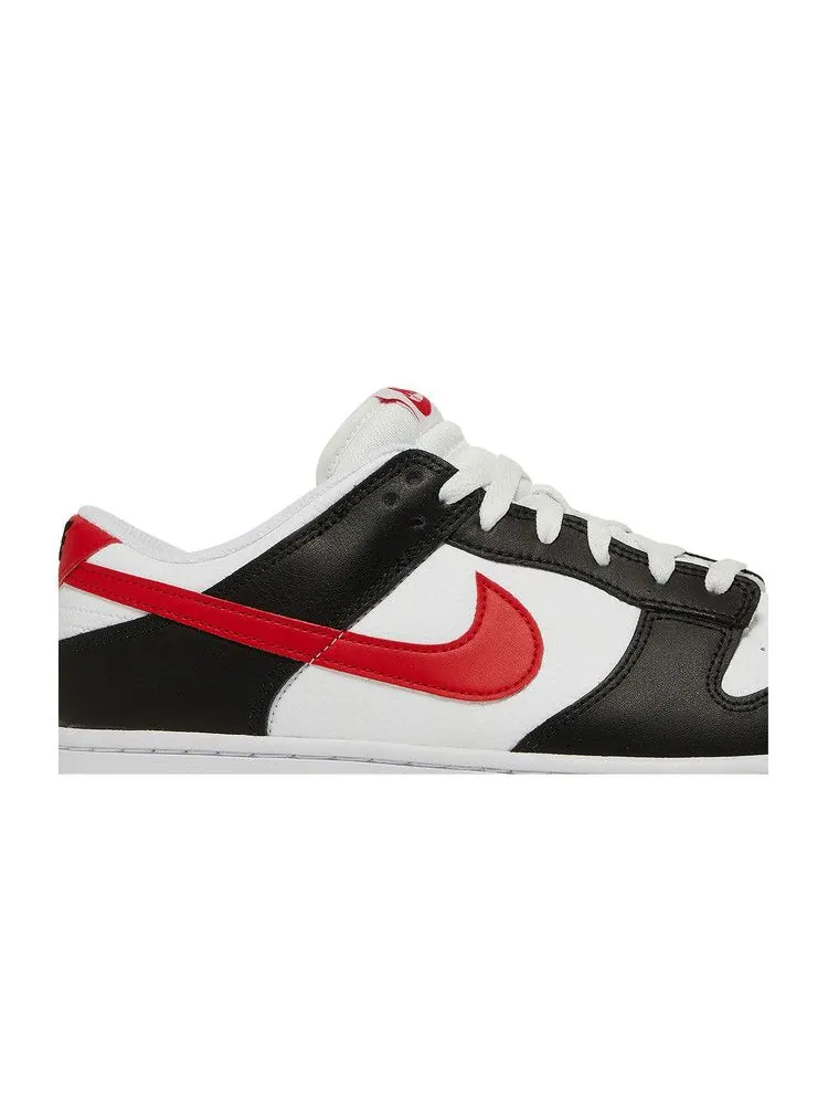 Кроссовки Nike Dunk Low 'Black White Red' — изображение 3 из 9, черный/красный/белый