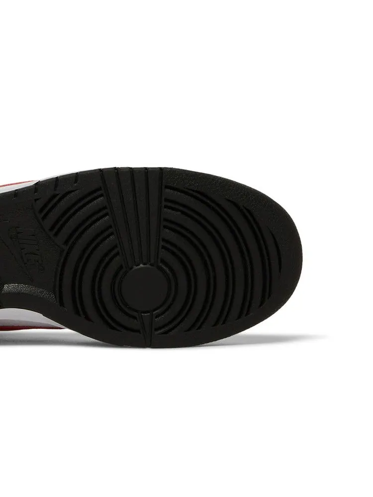 Кроссовки Nike Dunk Low 'Black White Red' — изображение 6 из 9, черный/красный/белый