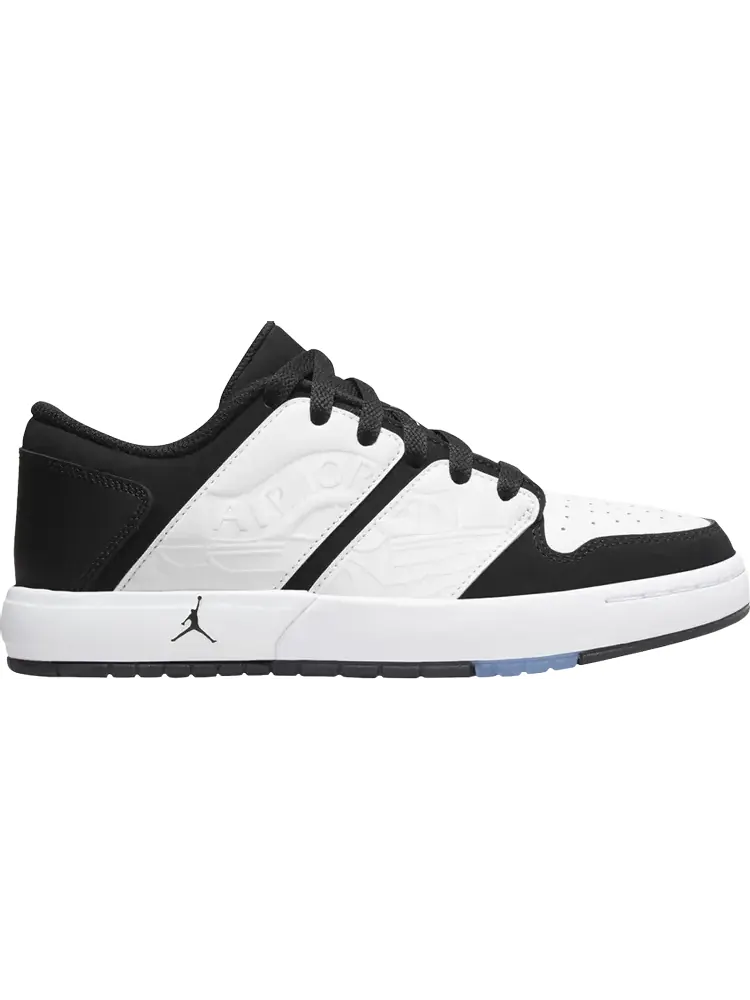 Кроссовки Jordan NU Retro 1 Low GS 'White Black' — изображение 1 из 1, белый