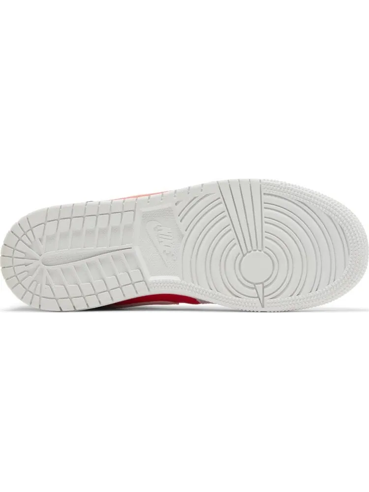 Кроссовки Air Jordan 1 Mid SE GS 'White Infrared' — изображение 4 из 4, белый