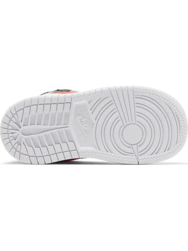 Кроссовки Air Jordan 1 Mid SE TD 'White Infrared' — изображение 4 из 4, черный