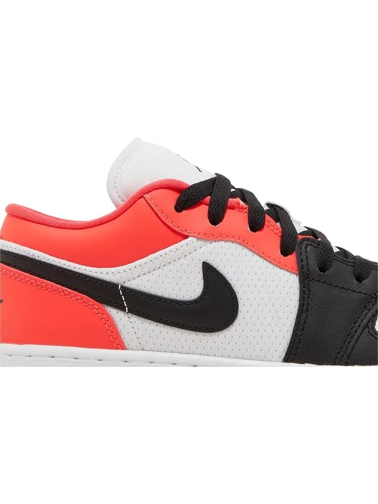 Кроссовки Air Jordan 1 Low SE GS 'Mismatched Infrared' — изображение 2 из 4, белый