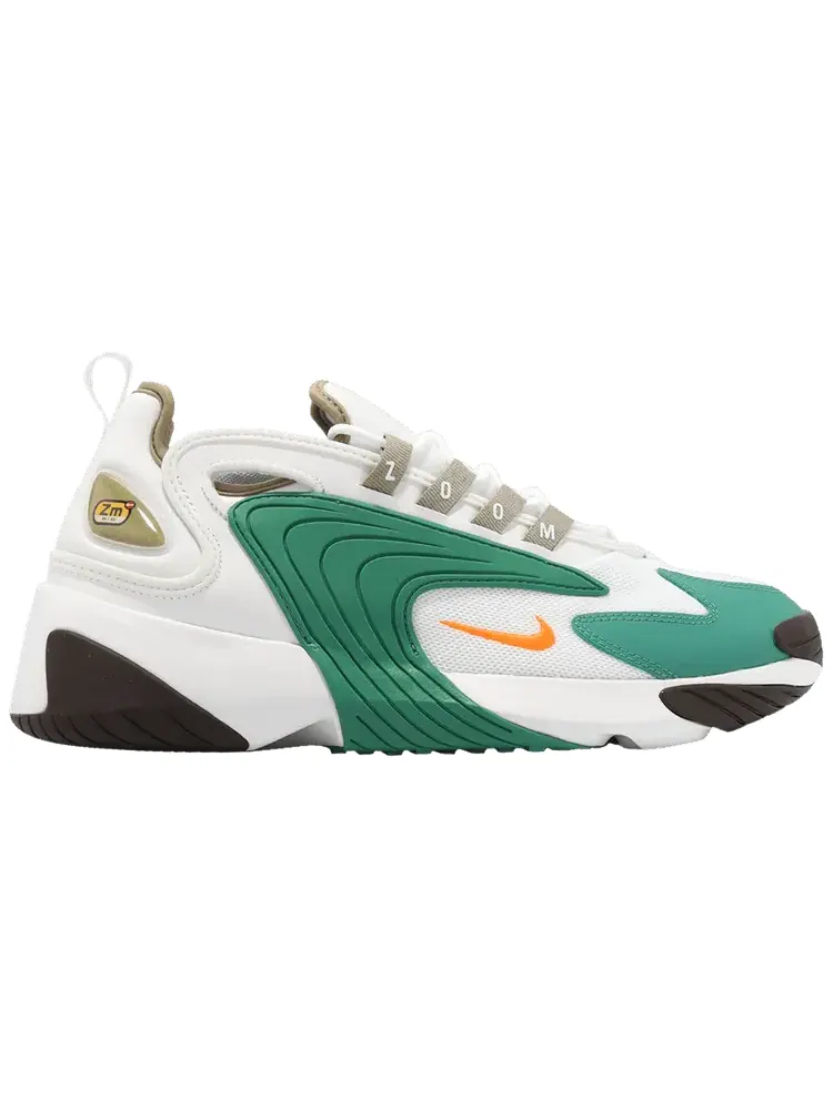 Кроссовки Nike Zoom 2K 'White Total Orange Green' — изображение 1 из 1, белый