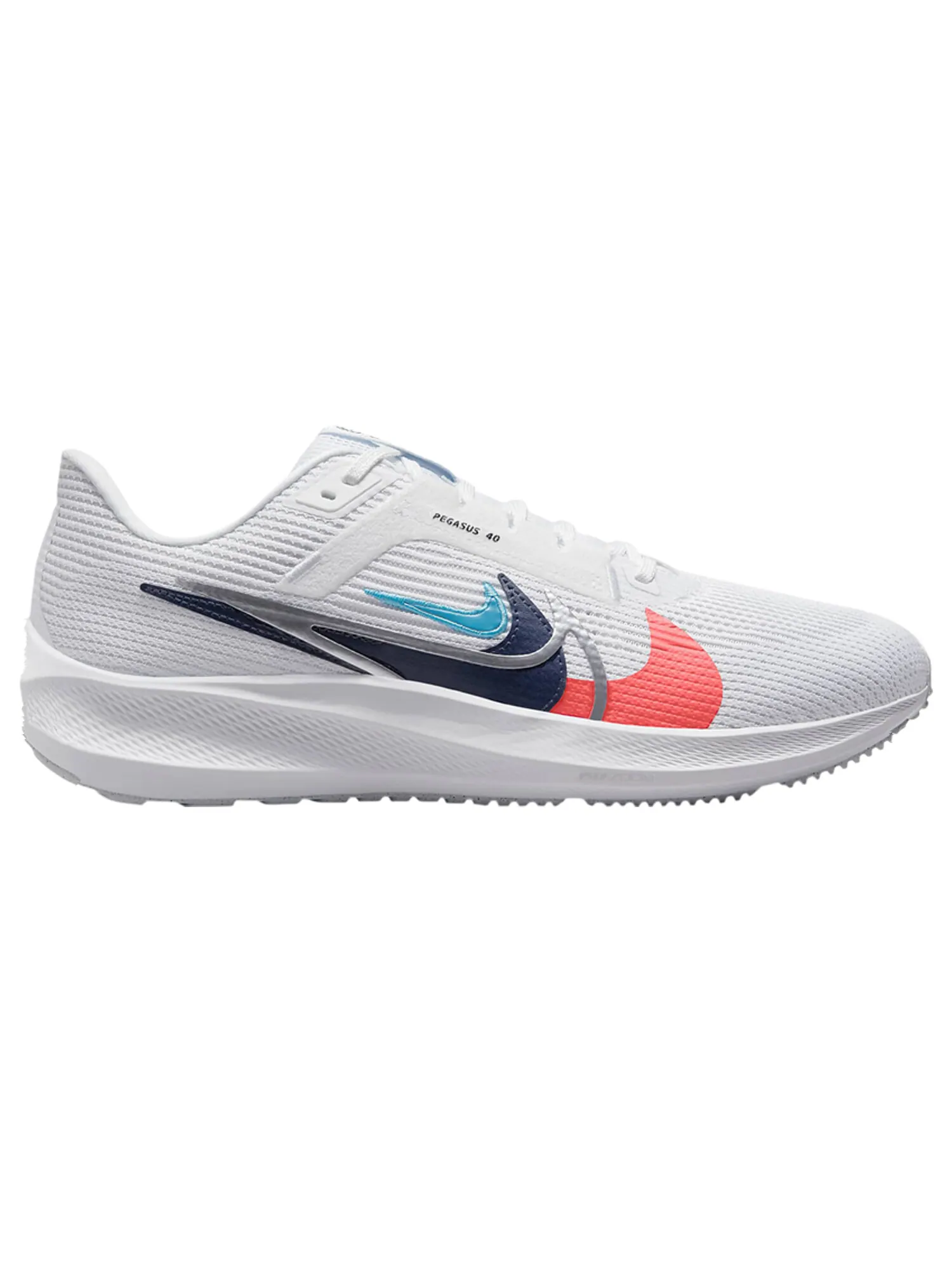 Кроссовки Nike Air Zoom Pegasus 40 Premium 'Quadruple Swoosh - White Multi-Color' — изображение 1 из 1, белый