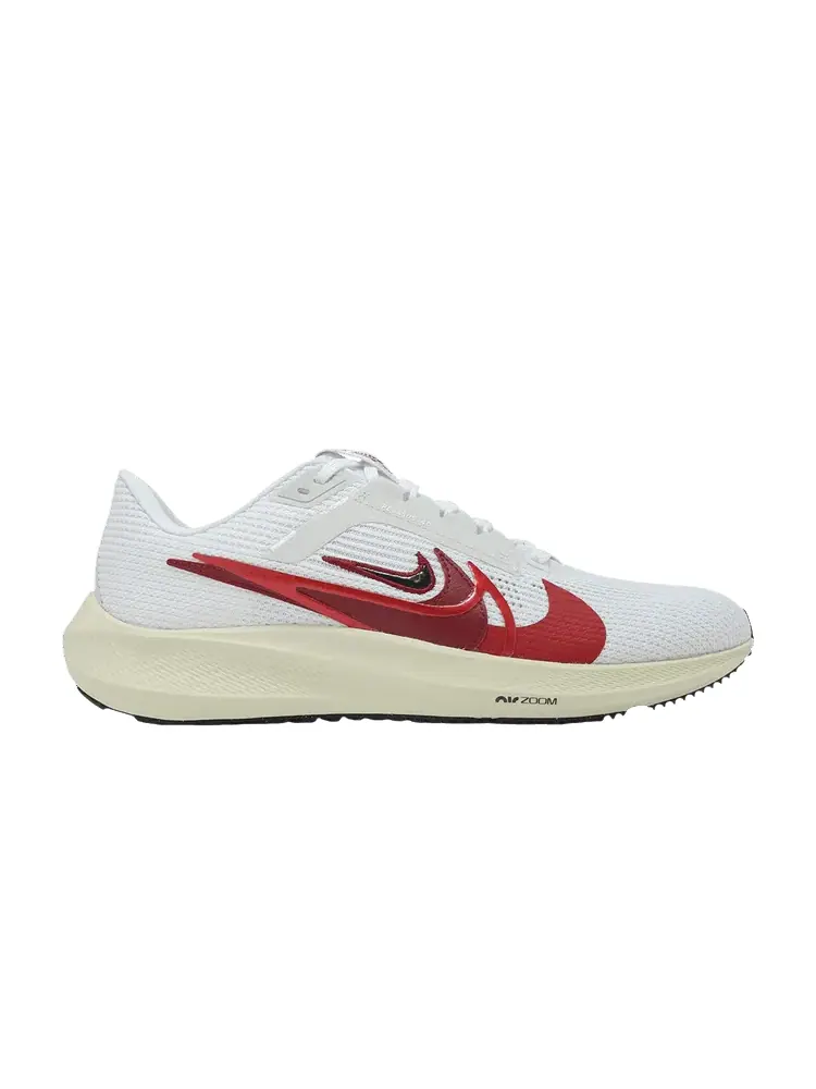 Кроссовки Nike Air Zoom Pegasus 40 Premium 'Quadruple Swoosh - White Red' — изображение 1 из 1, белый/мульти