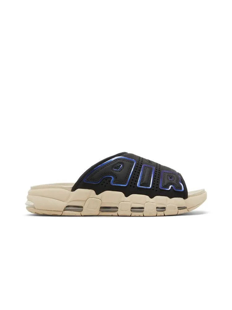 Шлепанцы Air More Uptempo Slide 'Black Sanddrift Iridescent' — изображение 1 из 8, черный