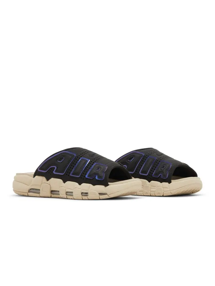 Шлепанцы Air More Uptempo Slide 'Black Sanddrift Iridescent' — изображение 8 из 8, черный