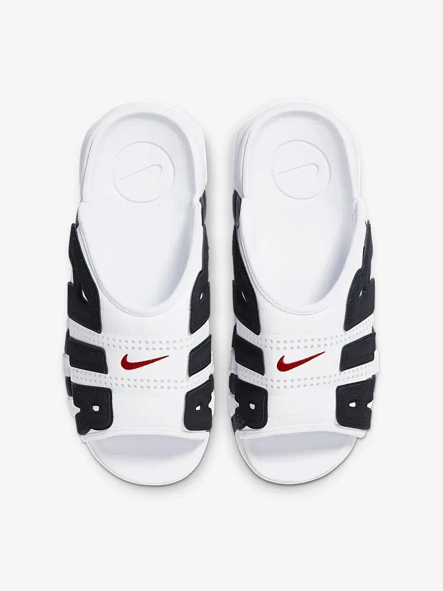 Шлепанцы Nike Air More Uptempo Slide 'White Black Red' — изображение 3 из 5, белый