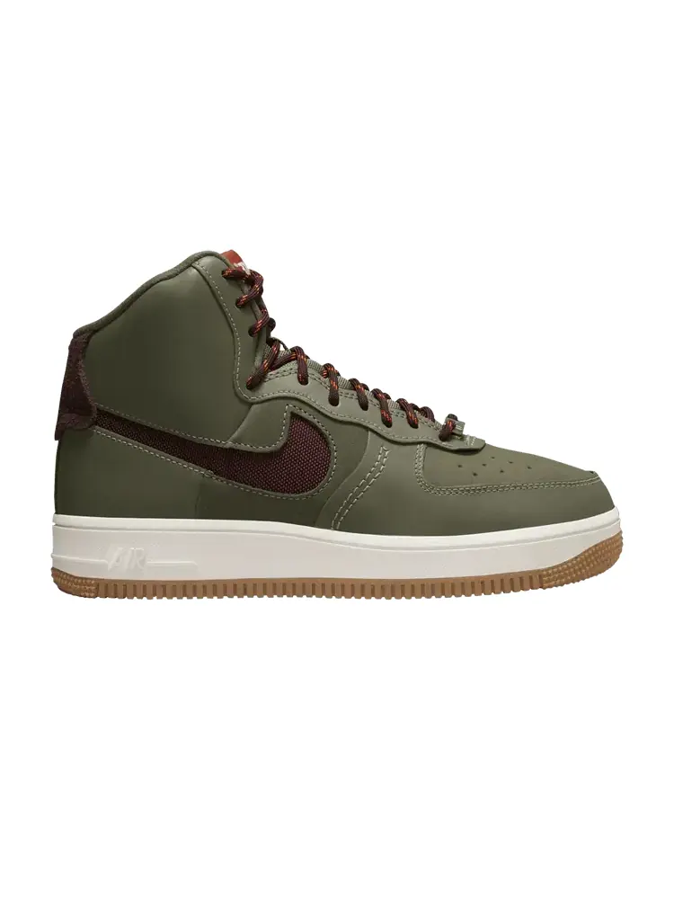 Кроссовки Nike Wmns Air Force 1 High Sculpt 'Olive Burgundy' — изображение 1 из 1, зеленый