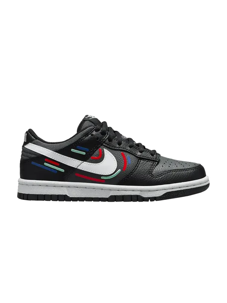 Кроссовки Nike Dunk Low Next Nature GS, Marker Swoosh — изображение 1 из 1, черный
