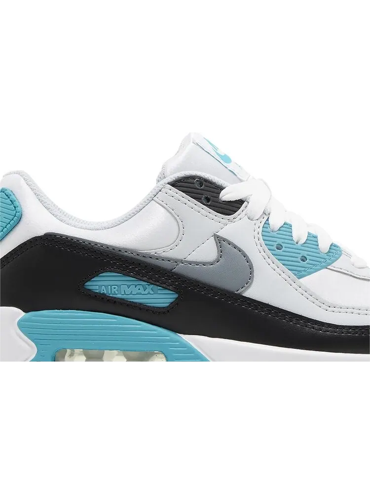 Кроссовки Wmns Air Max 90 'White Teal Nebula' — изображение 2 из 4, белый