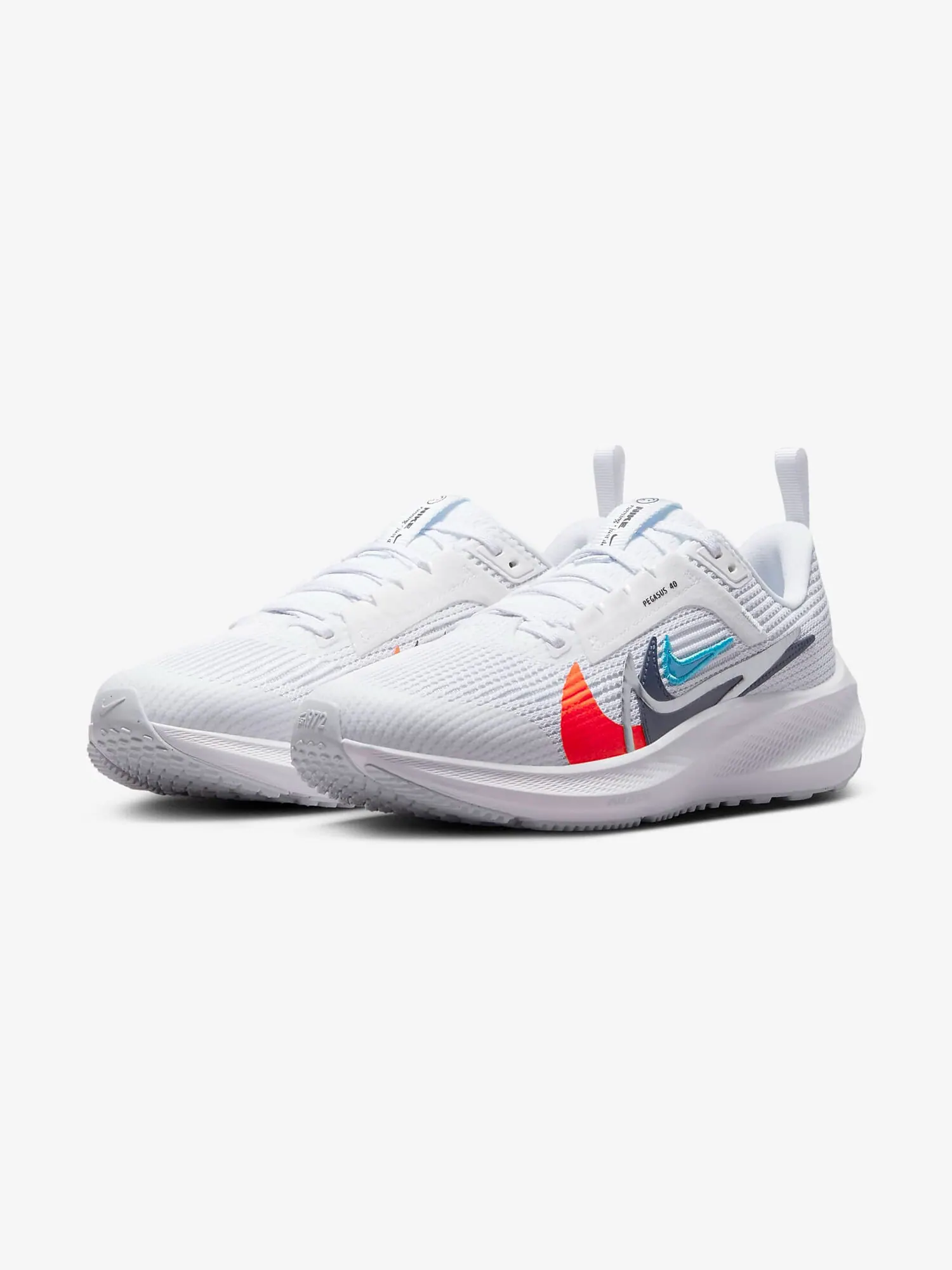 Кроссовки Nike Air Zoom Pegasus 40 Premium GS — изображение 2 из 6, белый/мультиколор