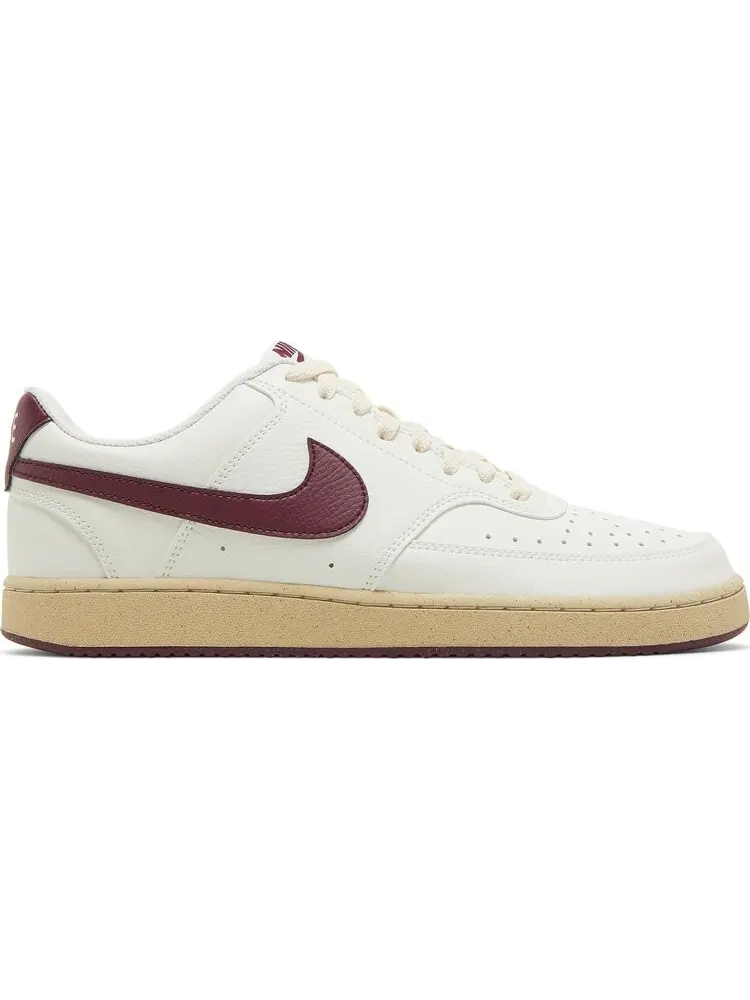 Кроссовки Nike Court Vision Low Next Nature 'Sail Dark Beetroot' — изображение 1 из 8, бежевый