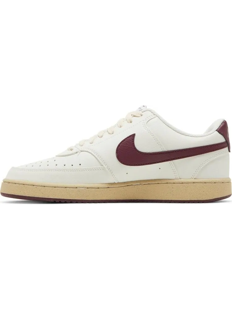 Кроссовки Nike Court Vision Low Next Nature 'Sail Dark Beetroot' — изображение 3 из 8, бежевый
