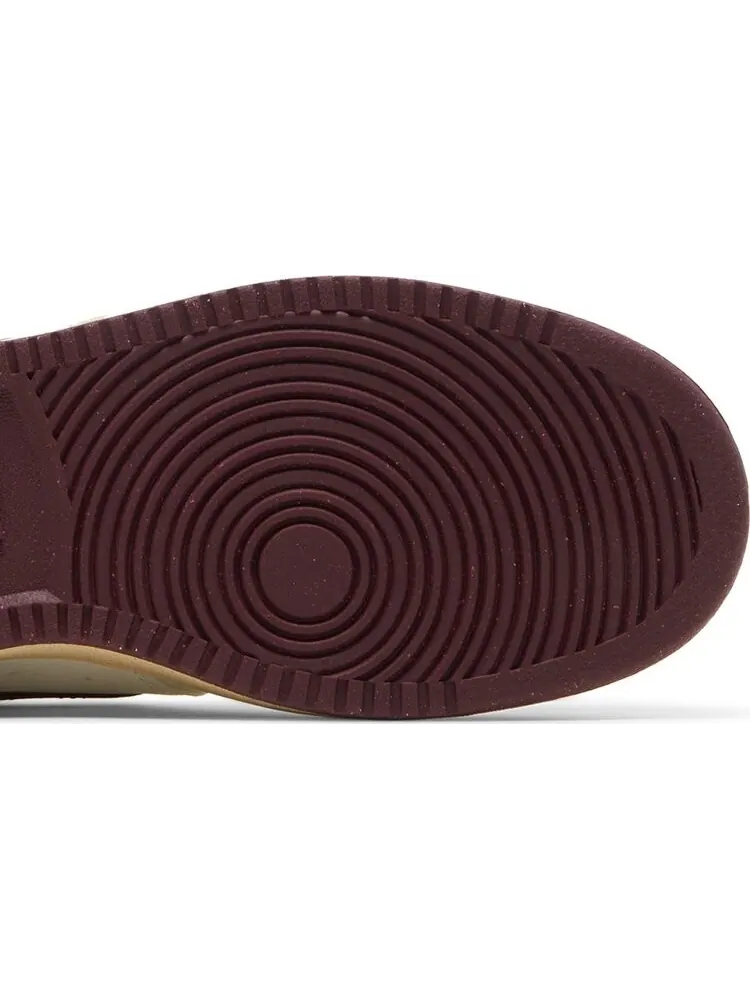 Кроссовки Nike Court Vision Low Next Nature 'Sail Dark Beetroot' — изображение 5 из 8, бежевый