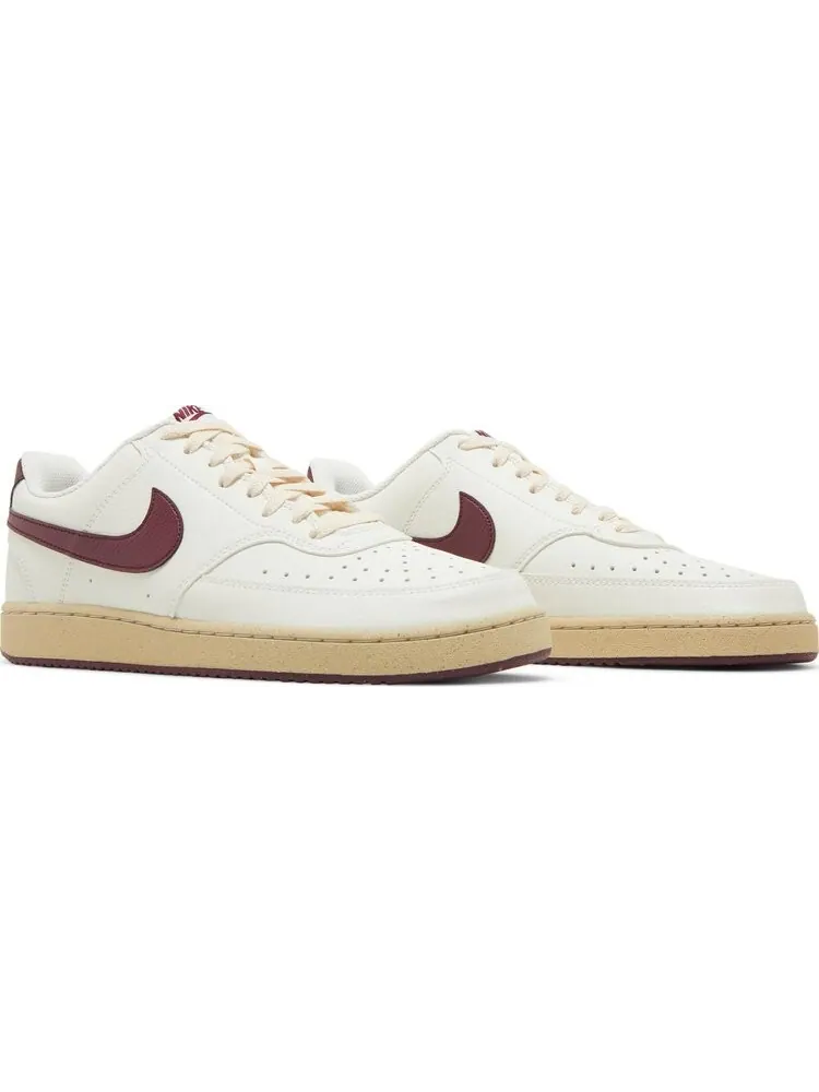 Кроссовки Nike Court Vision Low Next Nature 'Sail Dark Beetroot' — изображение 8 из 8, бежевый