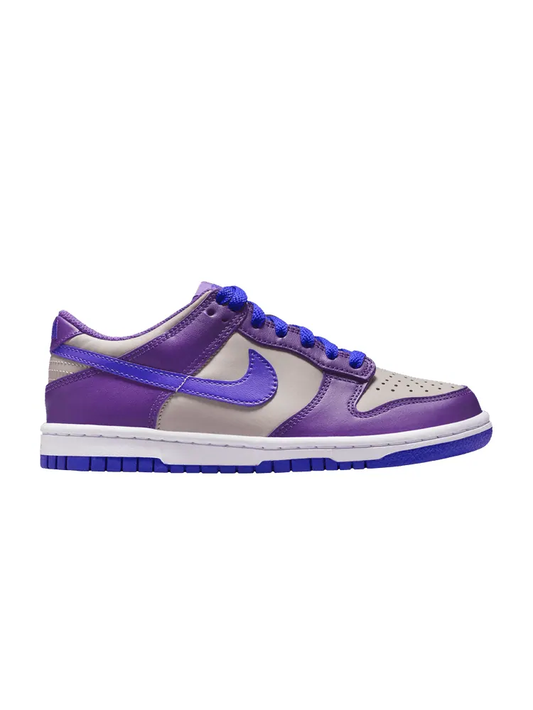 Кроссовки Nike Dunk Low GS 'Wild Grape' — изображение 1 из 1, серый//белый/фиолетовый