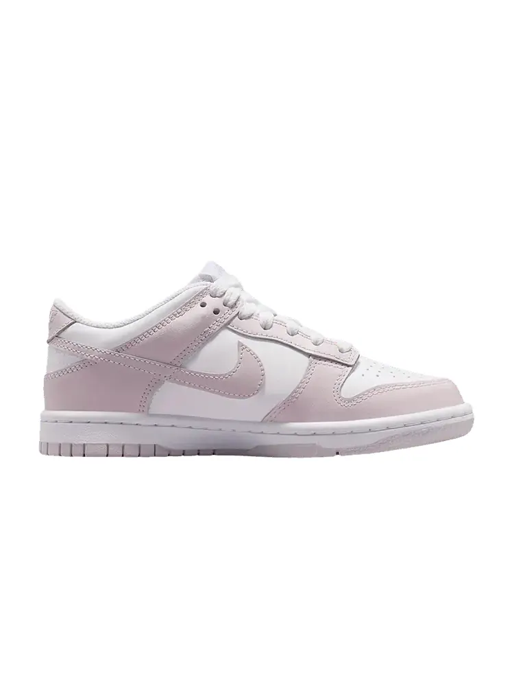 Кроссовки Nike Dunk Low GS 'White Light Violet' — изображение 1 из 1, розовый