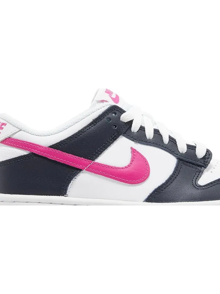 Кроссовки Dunk Low GS 'Obsidian Fierce Pink' — изображение 2 из 4, синий