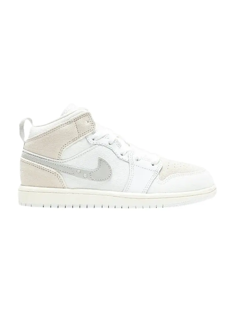 Кроссовки Air Jordan Air Jordan 1 Mid SE Craft PS 'Inside Out - White Sail' — изображение 1 из 1