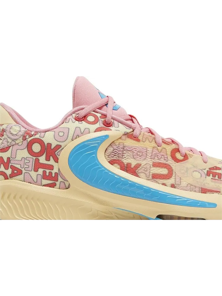 Кроссовки Zoom Freak 4 'Letter Bros - Coral' — изображение 2 из 4, розовый