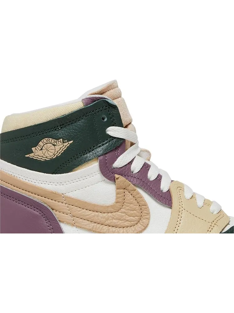Кроссовки Wmns Air Jordan 1 High Method of Make 'Galactic Jade' — изображение 2 из 4, зеленый
