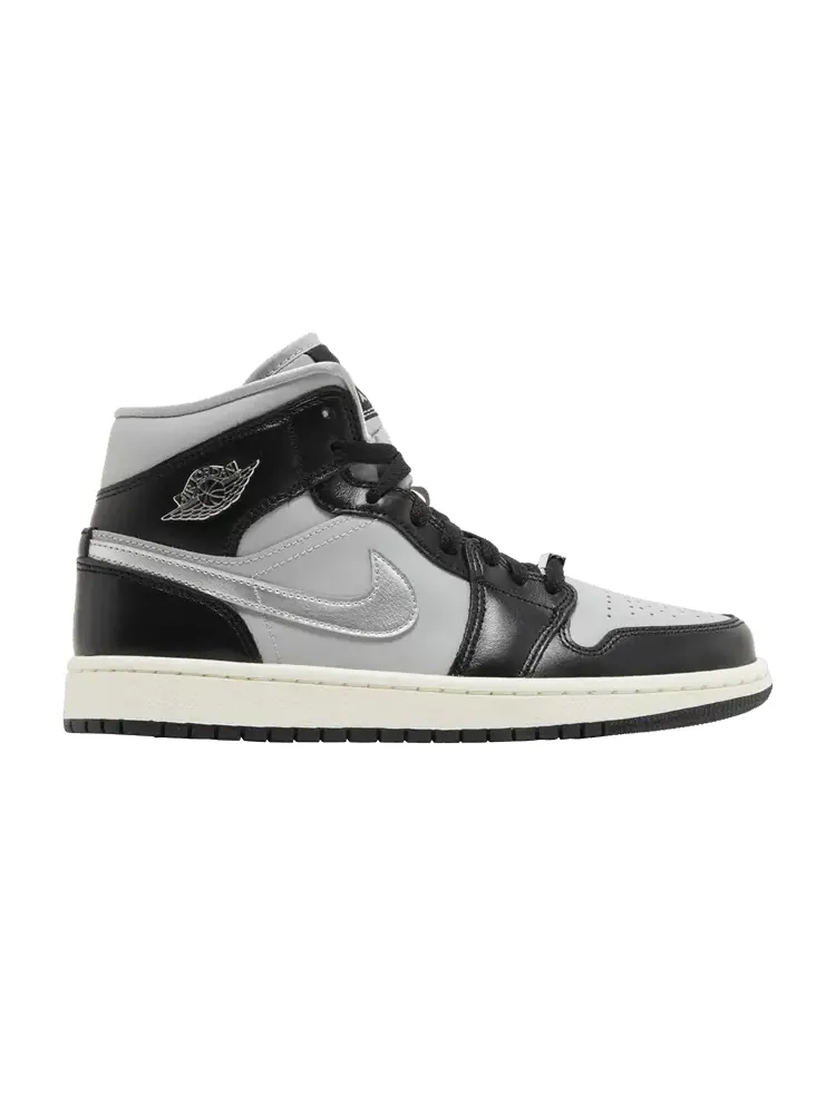Кроссовки Air Jordan Wmns Air Jordan 1 Mid SE 'Black Chrome' — изображение 1 из 9