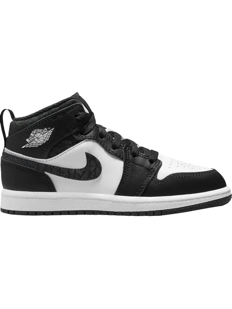 Кроссовки Air Jordan 1 Mid SE PS 'Panda Elephant' — изображение 1 из 1, черный