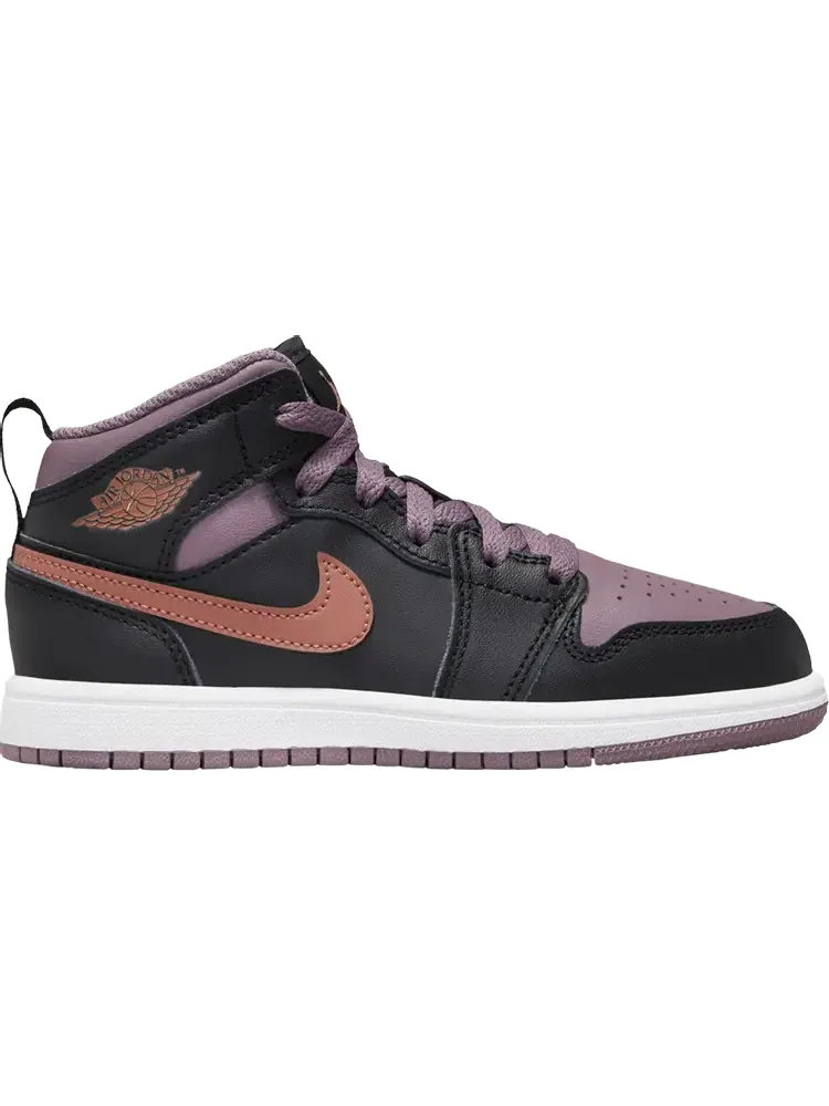 Кроссовки Air Jordan 1 Mid SE PS 'Black Sky J Mauve' — изображение 1 из 1, черный