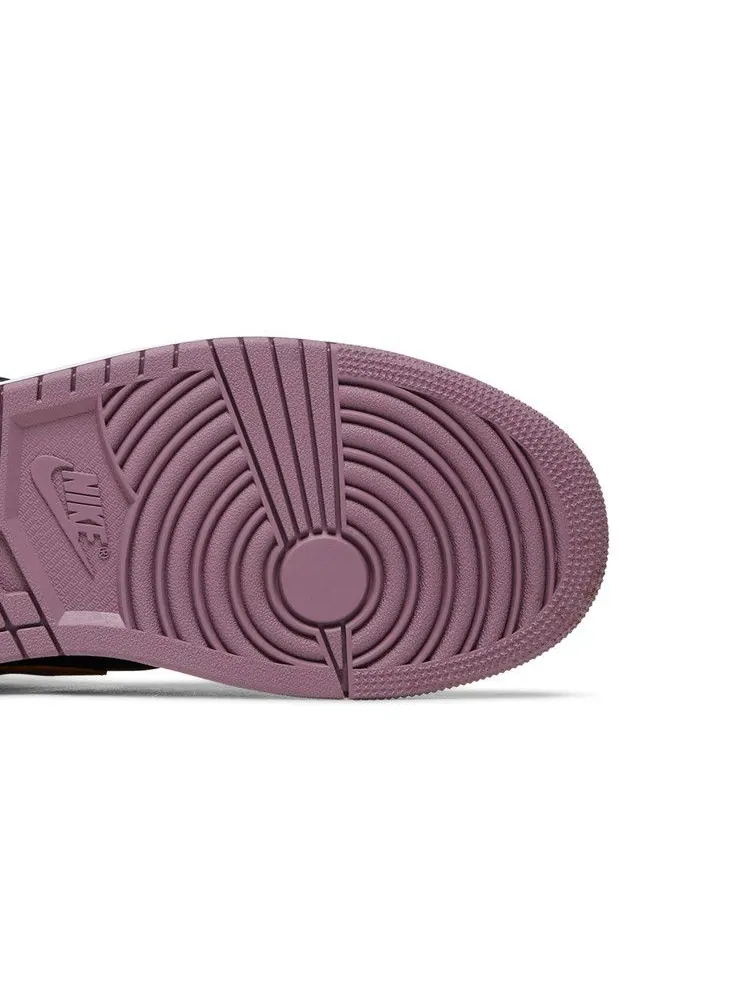 Кроссовки Air Jordan Air Jordan 1 Mid SE 'Black Sky J Mauve' — изображение 6 из 9, черный/оранжевый//белый