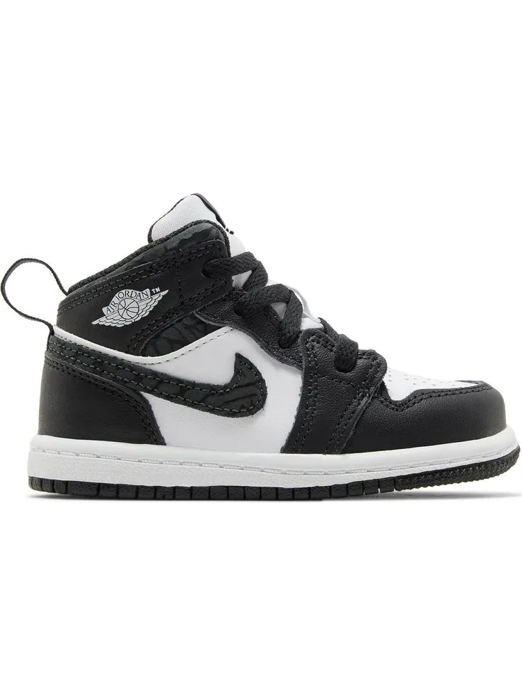 Кроссовки Air Jordan 1 Mid SE TD 'Panda Elephant' — изображение 1 из 4, черный