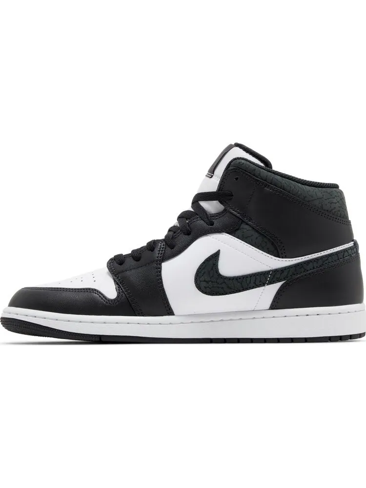Кроссовки Air Jordan 1 Mid SE 'Panda Elephant' — изображение 3 из 4, черный