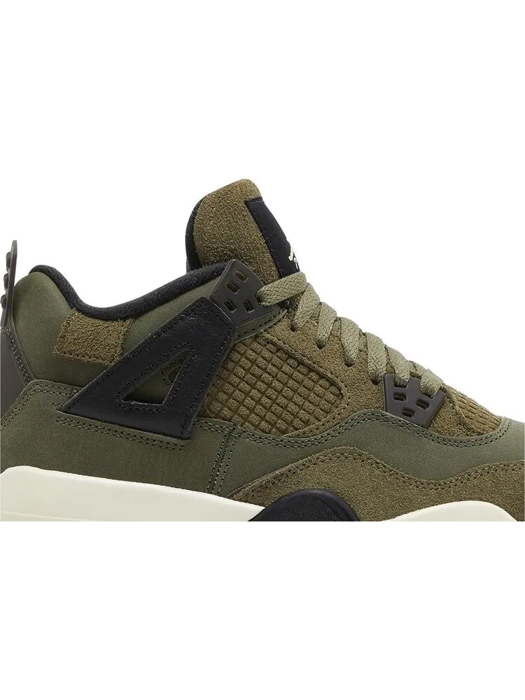 Кроссовки Air Jordan 4 Retro SE GS 'Craft - Olive' — изображение 2 из 4, зеленый
