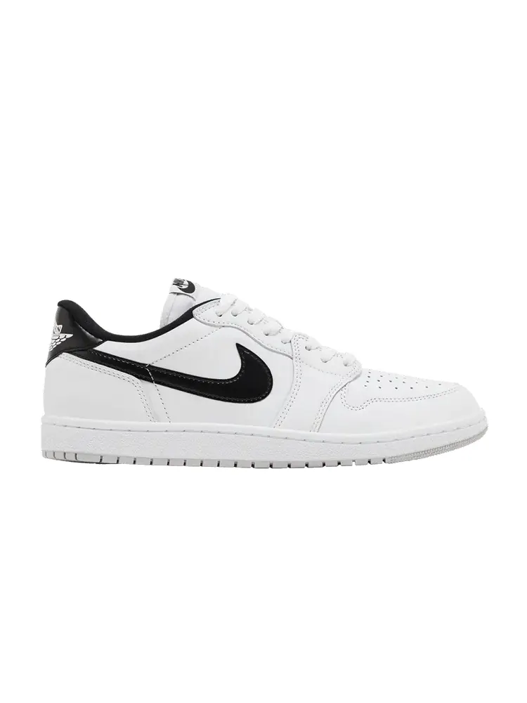 Кроссовки Air Jordan Air Jordan 1 Retro Low '85 OG 'Metallic Black' — изображение 1 из 9, белый/черный/серый