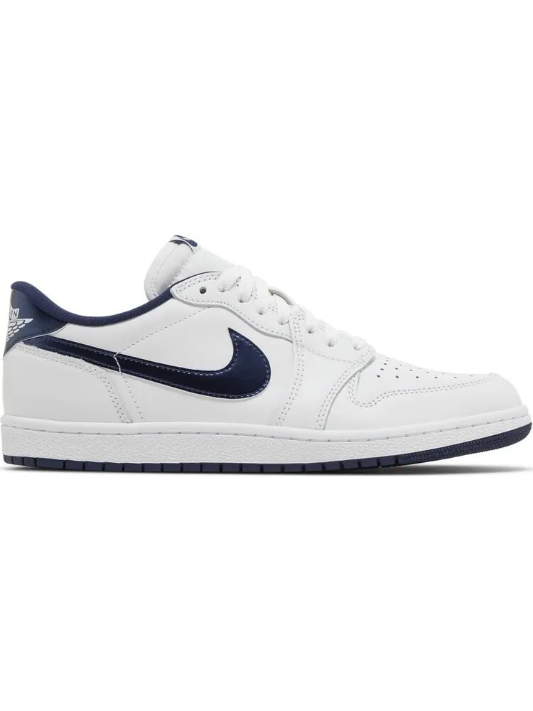 Кроссовки Air Jordan 1 Retro Low '85 OG 'Metallic Blue' 2024 — изображение 1 из 4, белый