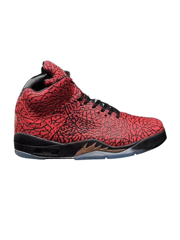 Кроссовки Air Jordan FBCC x Air Jordan 5 Retro 'Versace 3LAB5' Custom — изображение 1 из 1, красный/черный