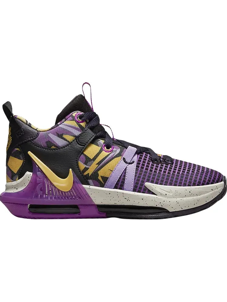 Кроссовки Nike LeBron Witness 7 SE GS 'Lakers Graffiti'