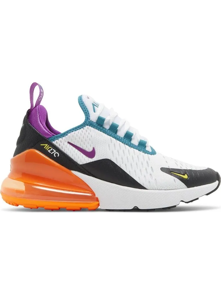 Кроссовки Nike Air Max 270 GS 'White Orange Purple' — изображение 1 из 8, белый