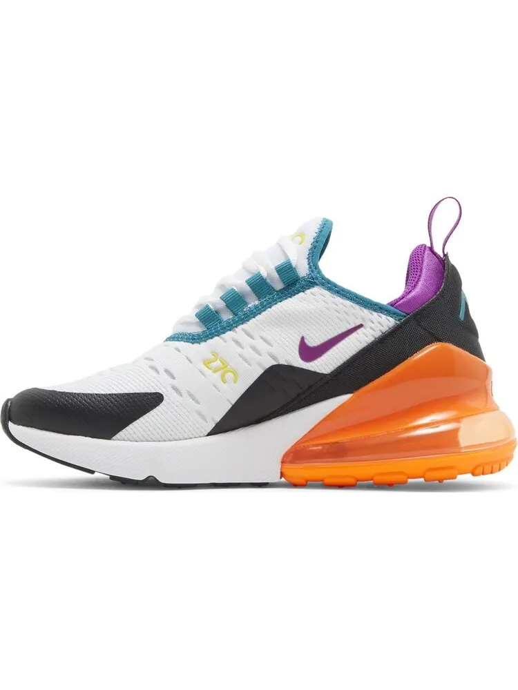 Кроссовки Nike Air Max 270 GS 'White Orange Purple' — изображение 3 из 8, белый