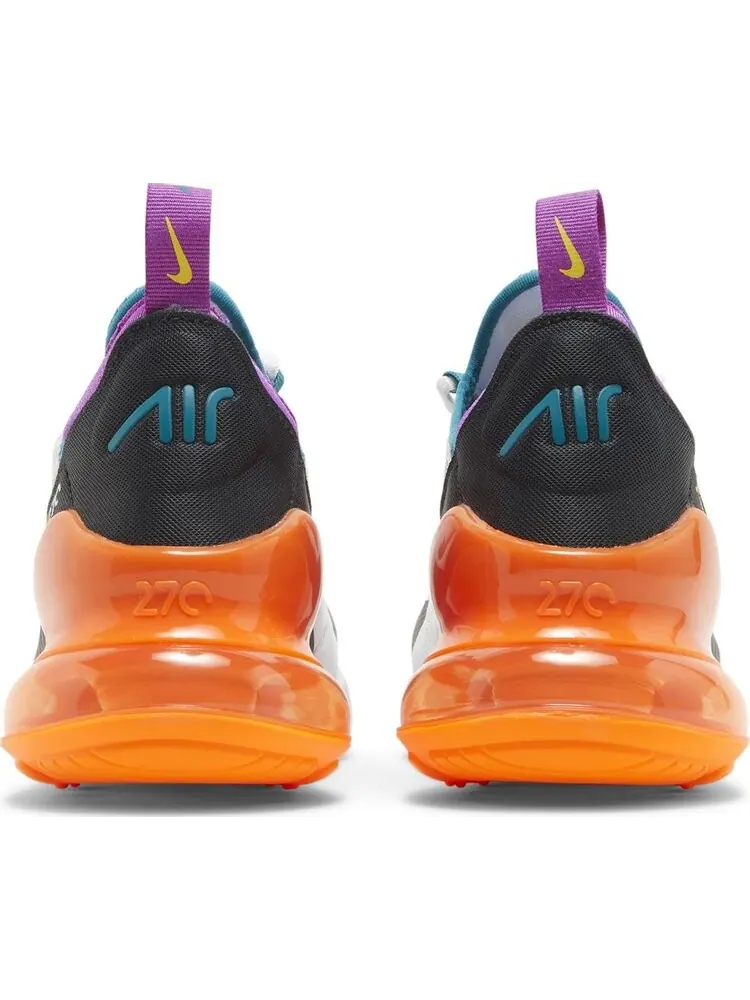 Кроссовки Nike Air Max 270 GS 'White Orange Purple' — изображение 6 из 8, белый