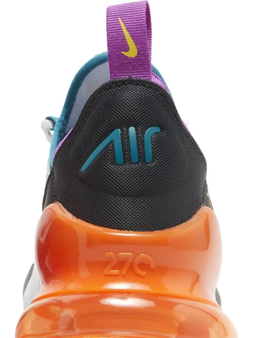 Кроссовки Nike Air Max 270 GS 'White Orange Purple' — изображение 7 из 8, белый