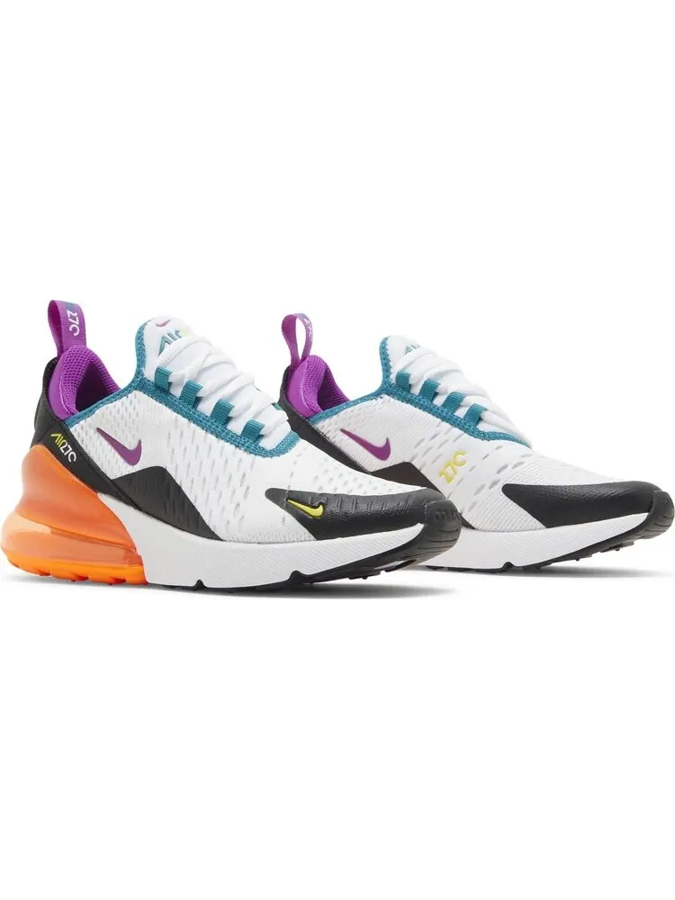 Кроссовки Nike Air Max 270 GS 'White Orange Purple' — изображение 8 из 8, белый