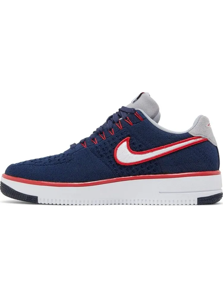 Кроссовки Nike Robert Kraft x Air Force 1 Ultra Flyknit Low 'New England Patriots' — изображение 3 из 8, синий