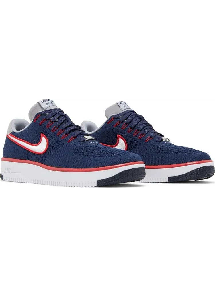 Кроссовки Nike Robert Kraft x Air Force 1 Ultra Flyknit Low 'New England Patriots' — изображение 8 из 8, синий