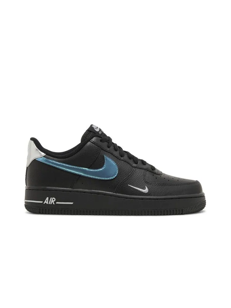Кроссовки Nike Air Force 1 '07 'Black Blue Lightning' — изображение 2 из 9