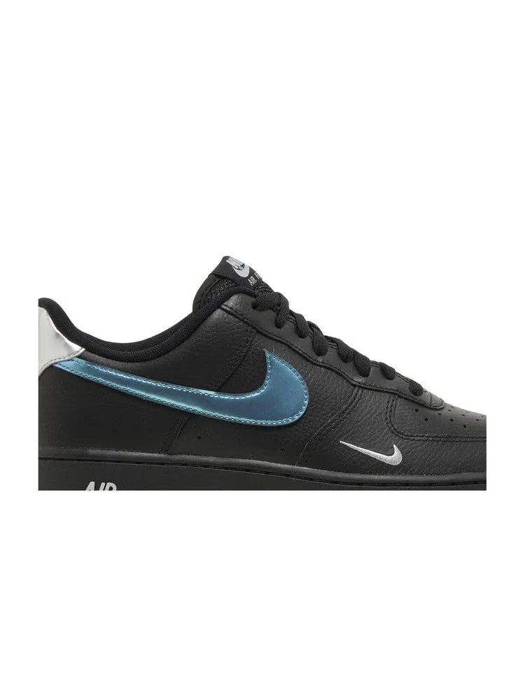 Кроссовки Nike Air Force 1 '07 'Black Blue Lightning' — изображение 3 из 9