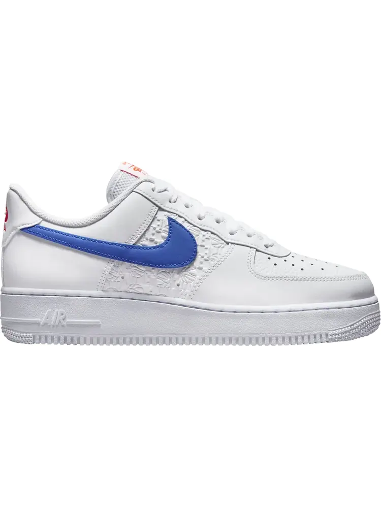 Кроссовки Air Force 1 '07 'Embossed Hoops - Racer Blue' — изображение 1 из 1, белый